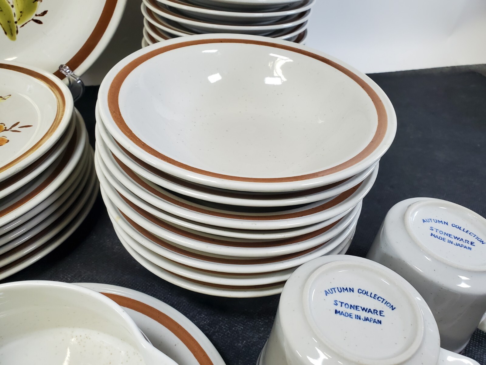 VTGE Autumn Collection Stoneware Wheat Flower Dinnerware SOLD BY THE PIECE
