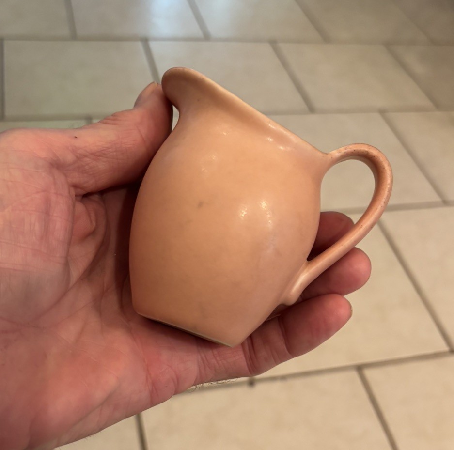 ROOKWOOD MATTE PINK CREAM PITCHER ORIGINAL 1933 VGC RARE OLD
