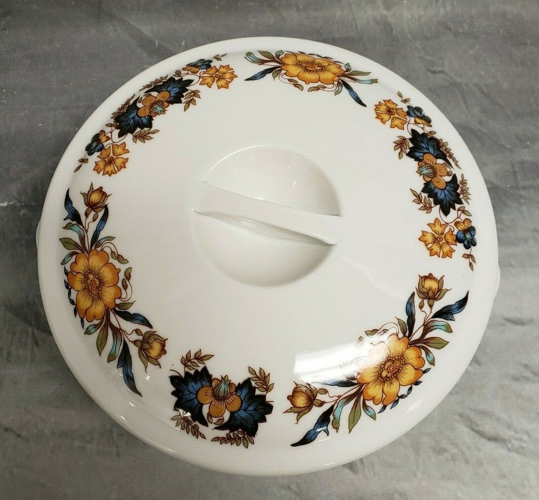 2pc Georg Jensen Tampico Small Round & Oval Covered Baking Dish Casserole France