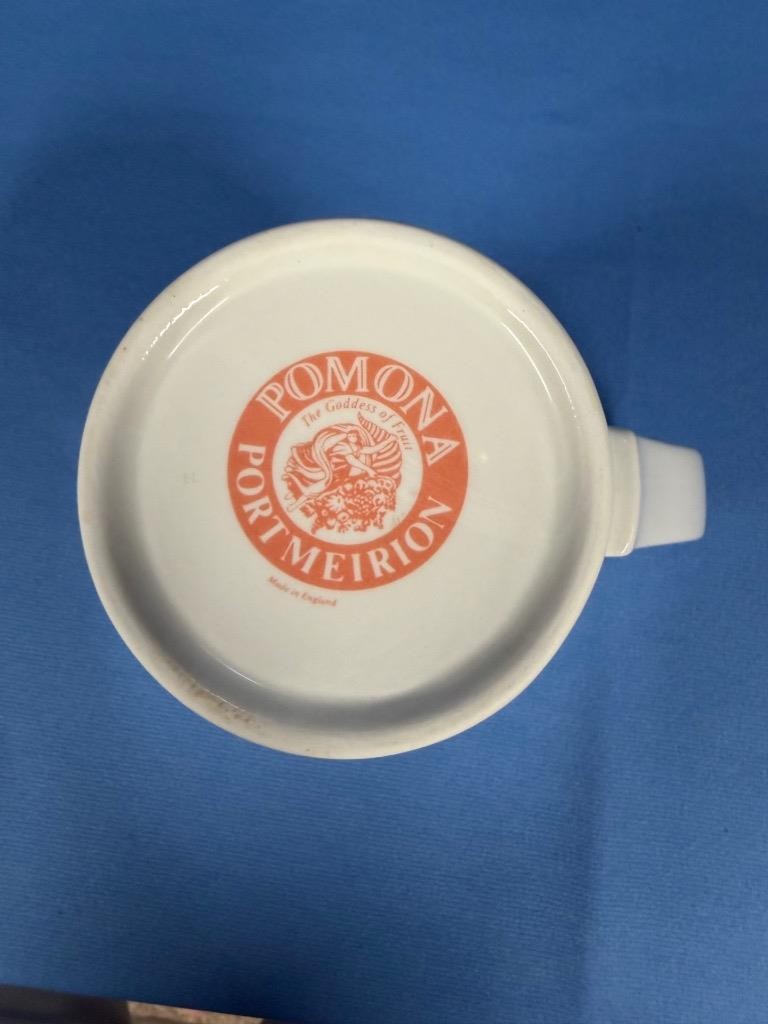 Lot of 6 Portmeirion Pomona Goddess of Fruit Coffee Mugs Cups – All Different