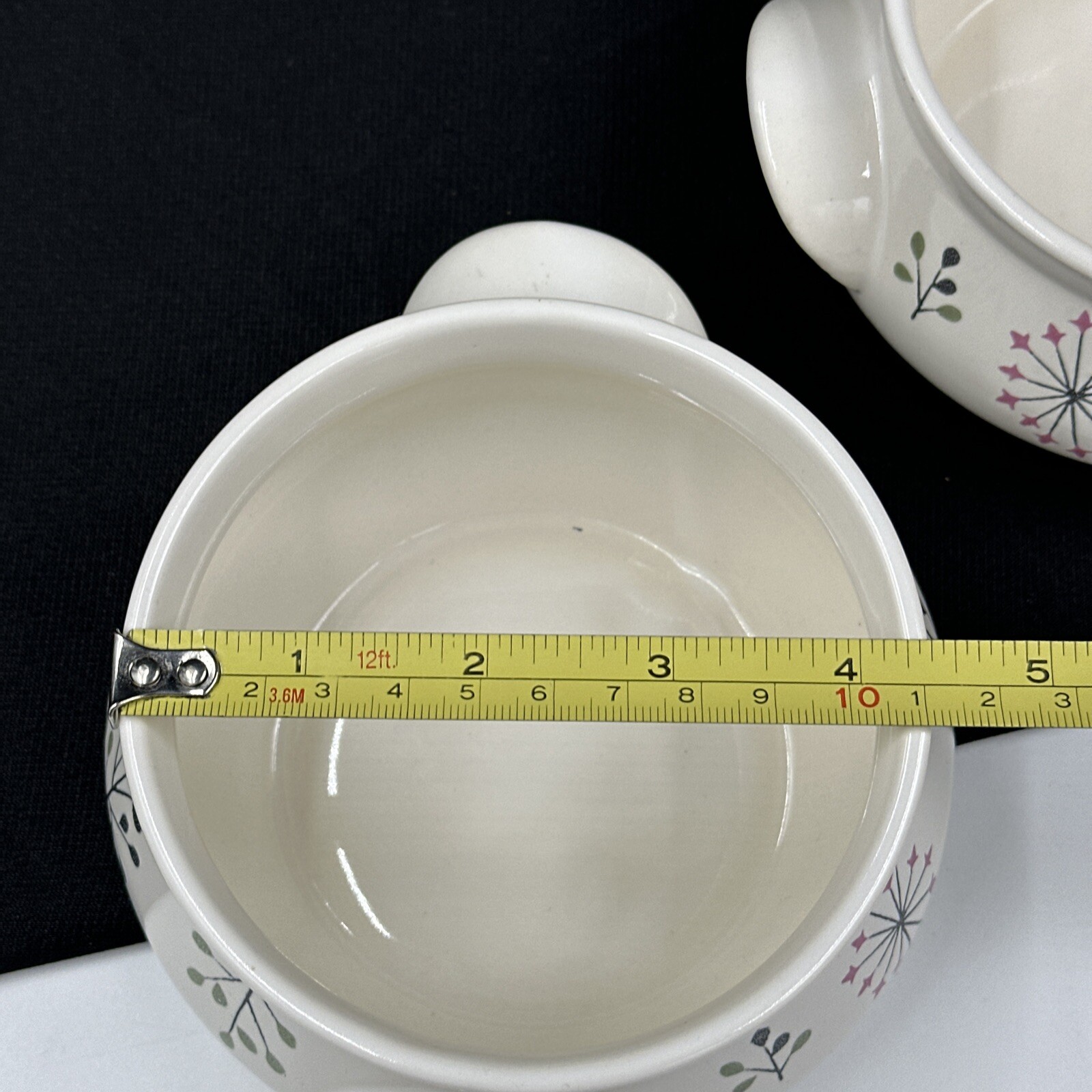 Franciscan Echo (2) 4” Individual Casserole Dish Without Lid USA •PRISTINE•