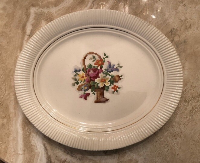 Victory Salem China Co Antique 23K Gold Rim Oval Serving Platter 60163-GV PP
