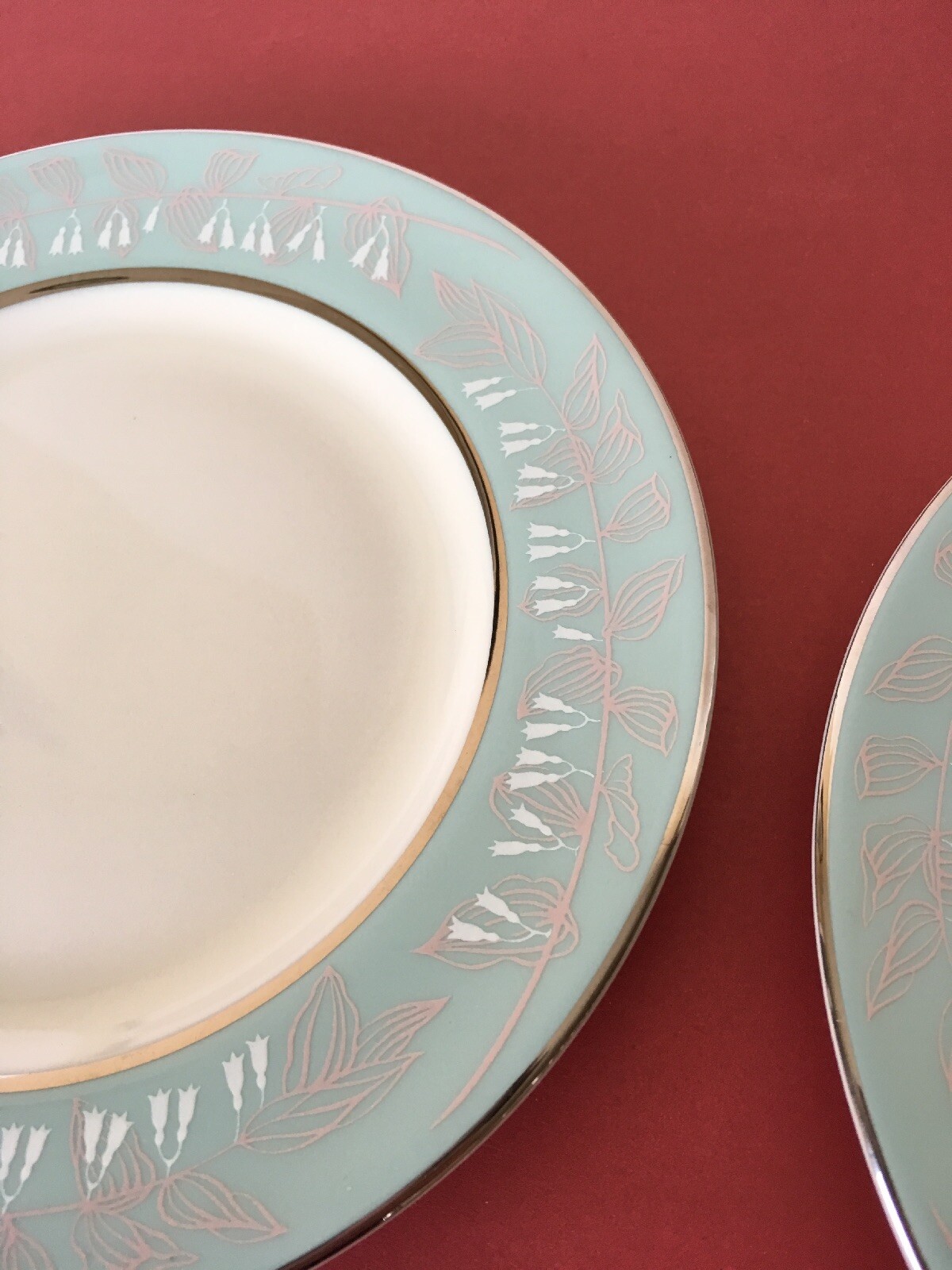 2 Vintage Nancy Prentiss Foxhall Bread and Butter Plates USA c1960s EUC 6 1/2″