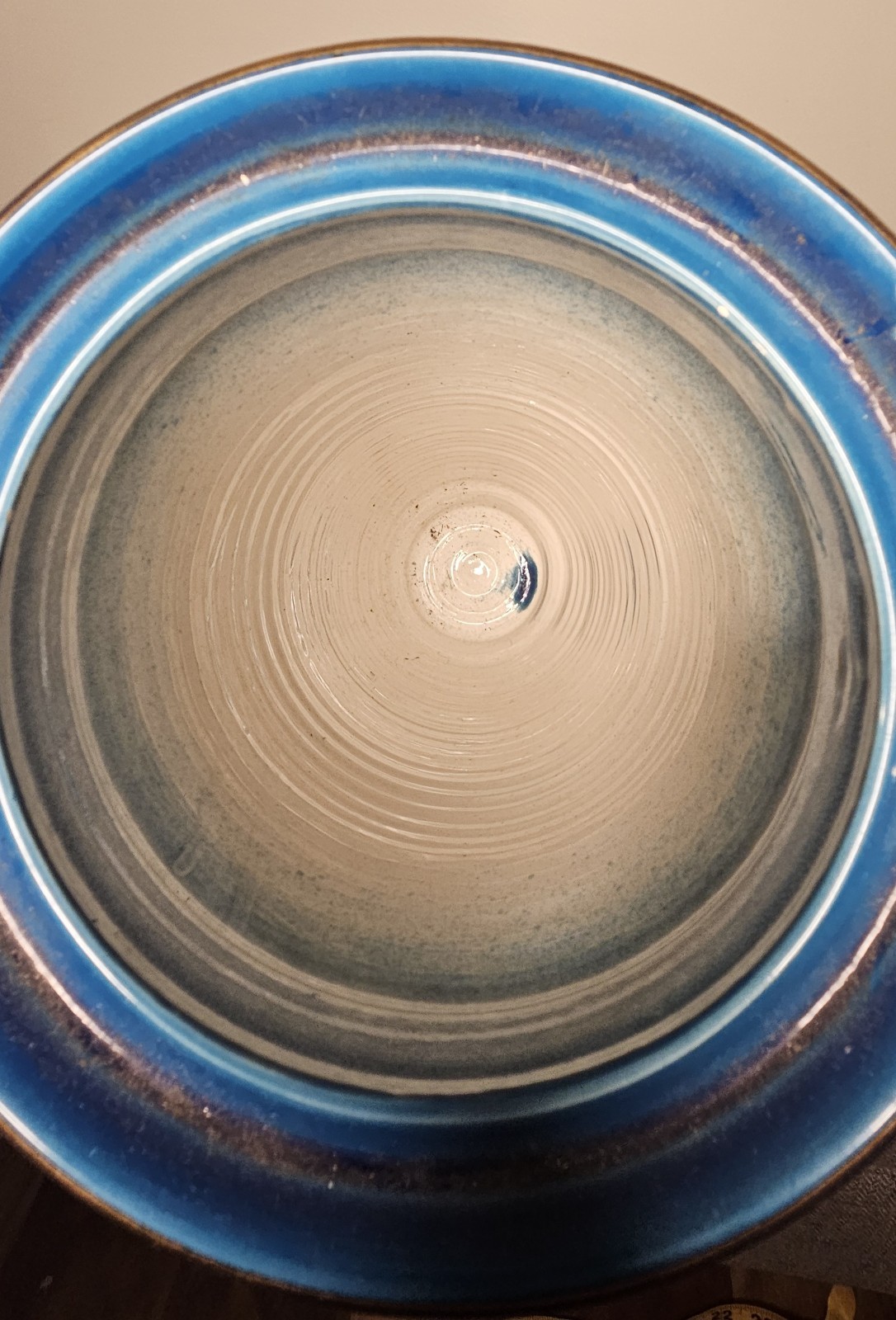 Aldo Londi Bitossi Blue Lime-Green Gold Vintage 2 Vases.