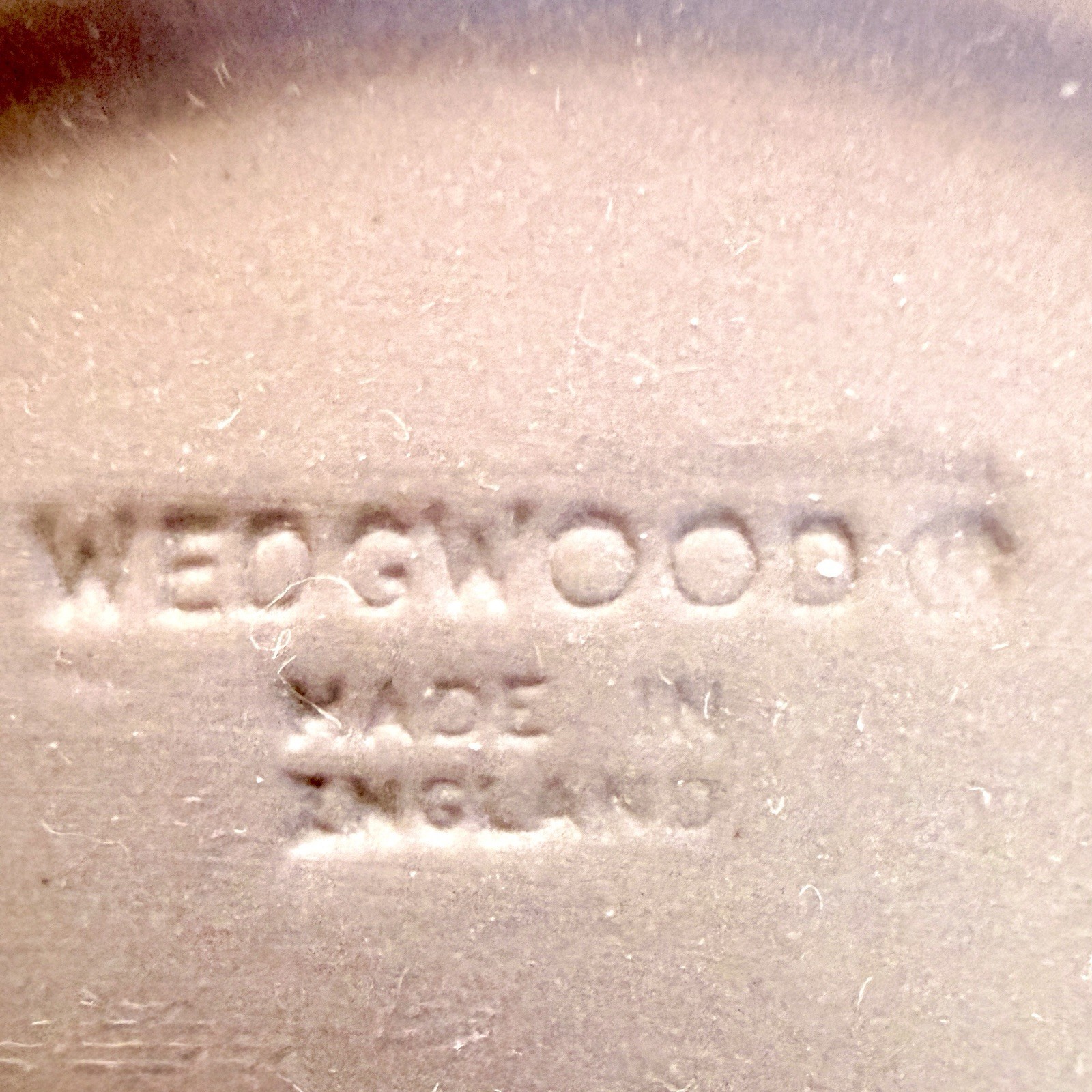 Wedgwood Lilac Jasperware Dish, England, Neoclassical Cherub and Lion Motif 4.5”