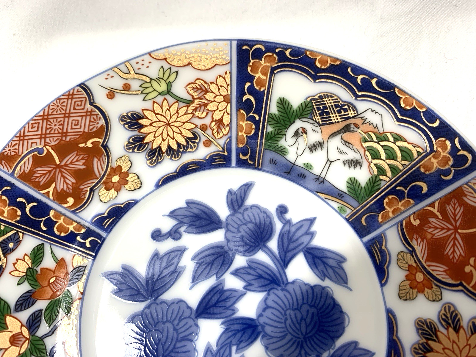 GUMPS KARAKUSA IMARI SET 4 COFFEE TEA CUP&SAUCER 2 SETS AVAIL RED BLU GREN GILT