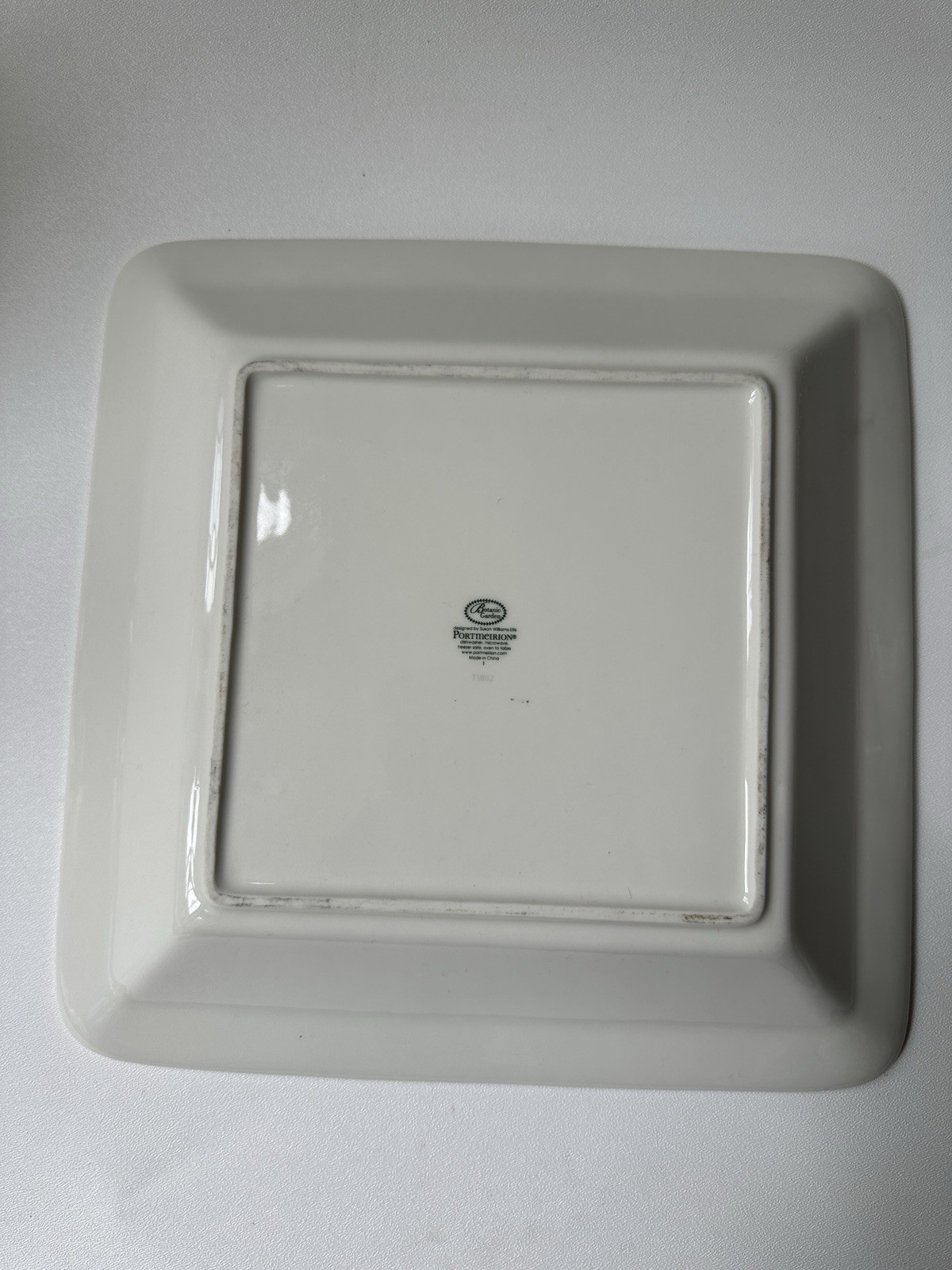 Portmeirion BOTANIC GARDEN 12″ Square Low Bowl SWEET PEA
