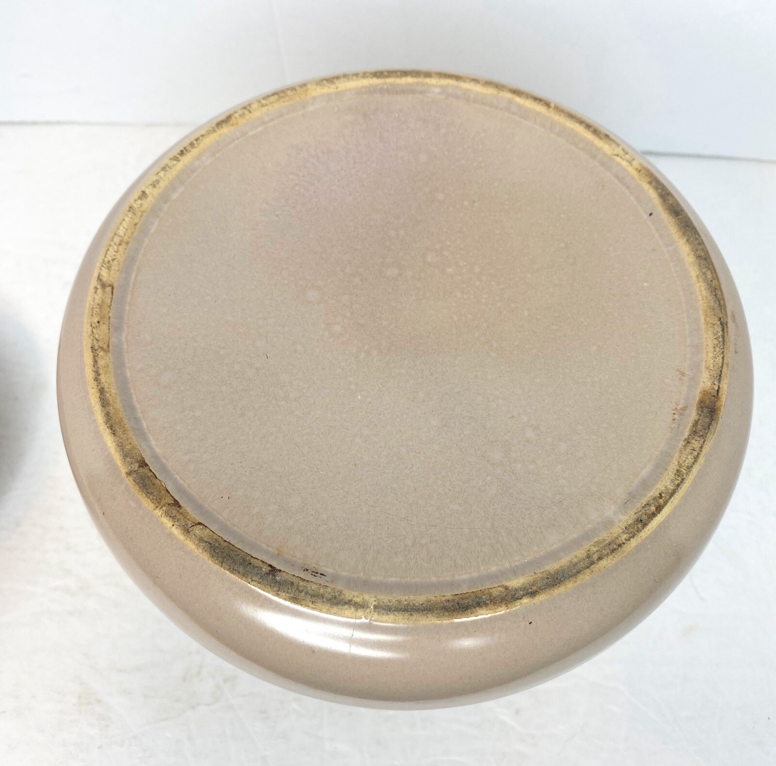 Vintage La Solana Pottery Pink Bean Pot Cookie Jar Lid MCM Solana Ware