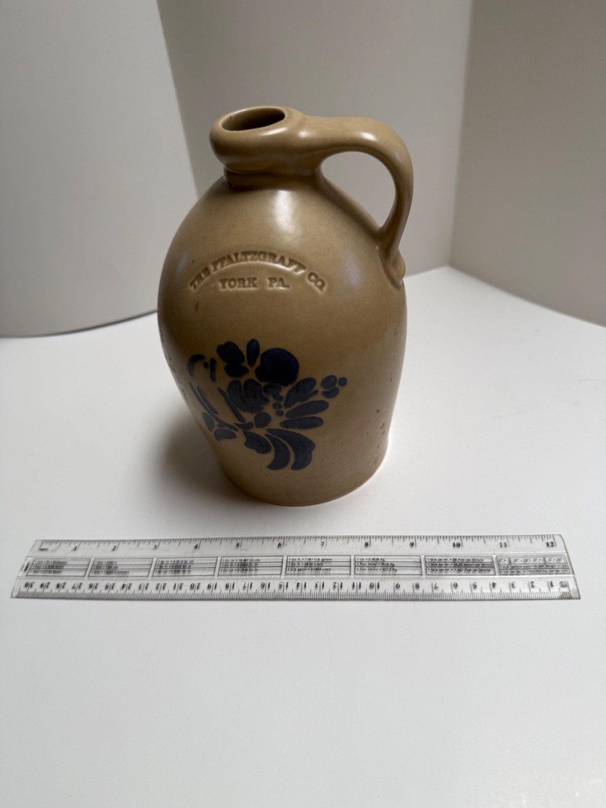 PFALTZGRAFF FOLK ART JUG STONEWARE