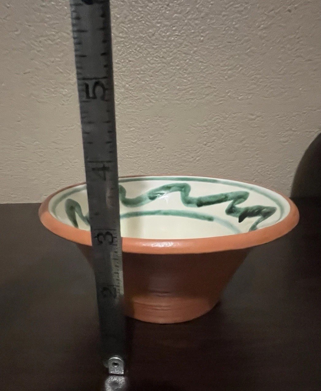 Vintage Redware Terracotta Spanish Art Pottery Bowl