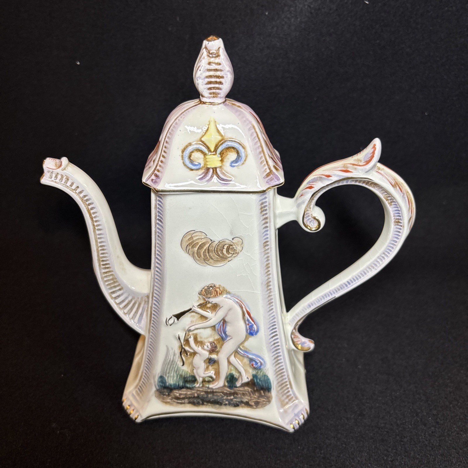 27 Pc R Capodimonte Italy Cherub Demitasse Espresso Tea Coffee Set