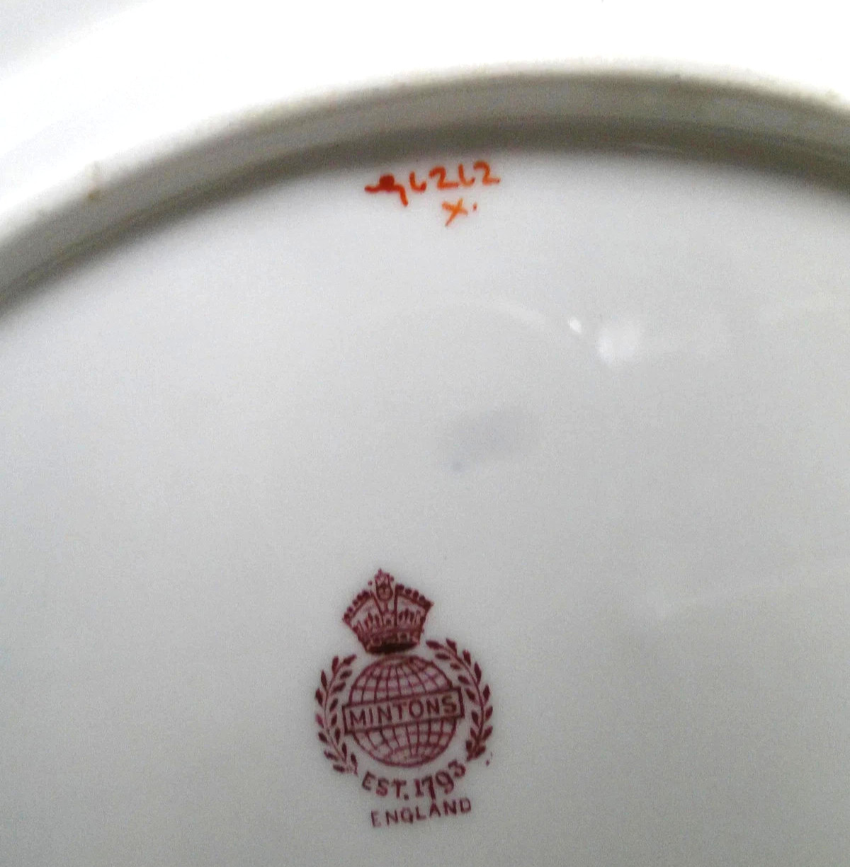 1 MINTON G6262 COBALT BLUE W Encrusted GOLD TRIM BAND DINNER PLATE 10 1/4″ VGC