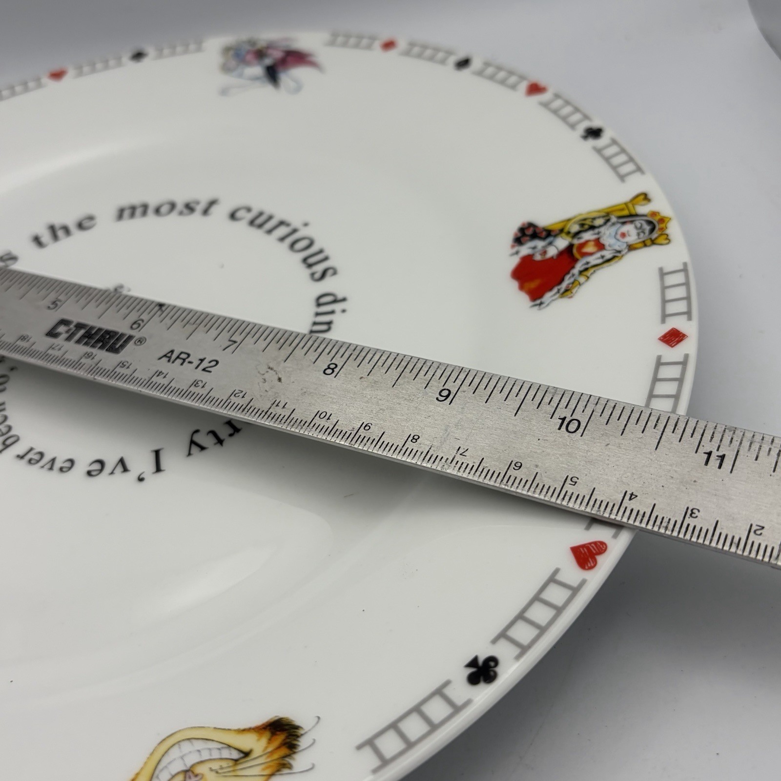 Paul Cardew Alice in Wonderland Cafe 2 Dinner 4 Salad Plate 2 Wide Rim Bowl 2010