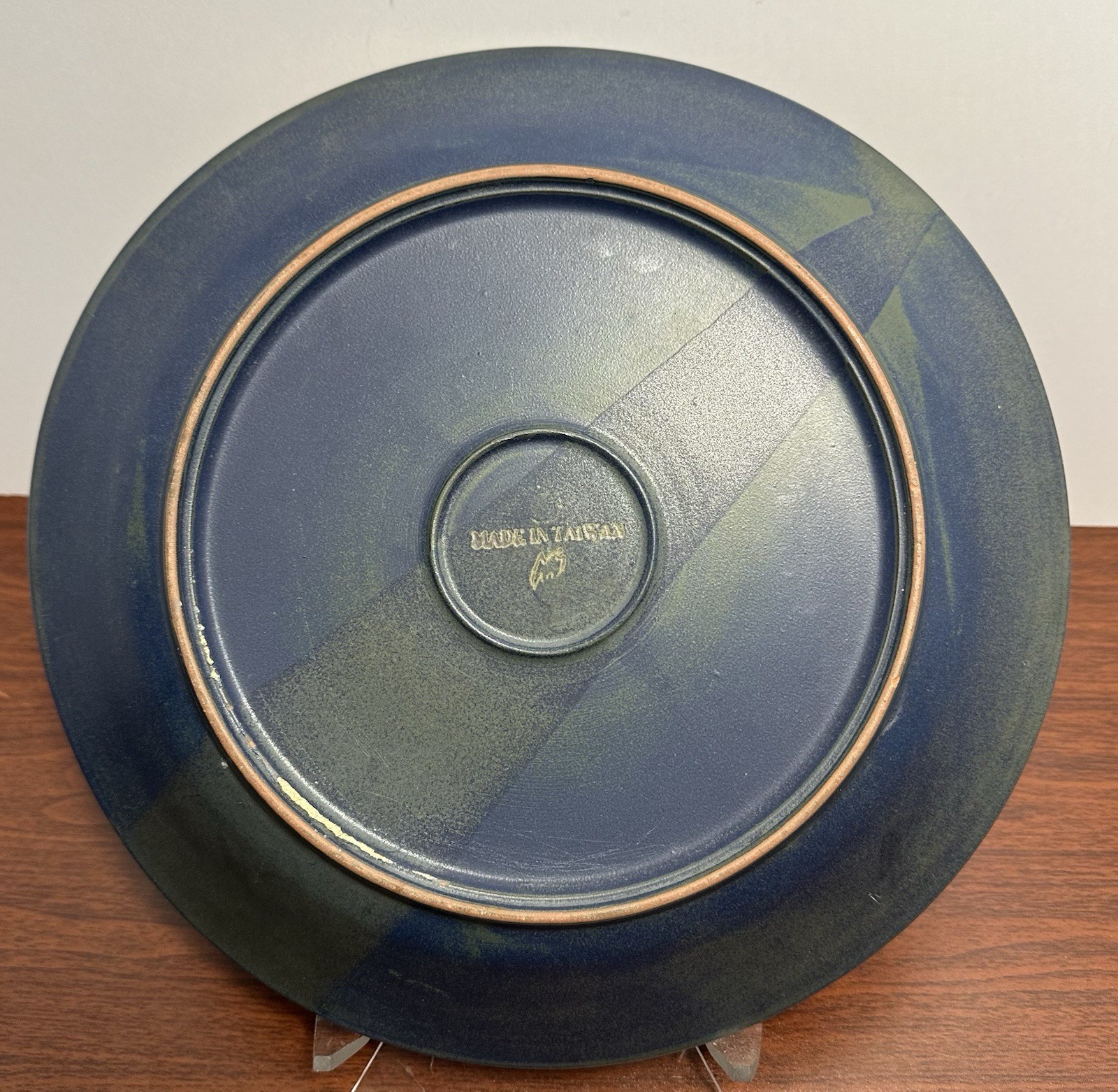 Vintage Iron Mountain Stoneware Nancy Lamb Patterson Roan Chop Plate Platter 13”