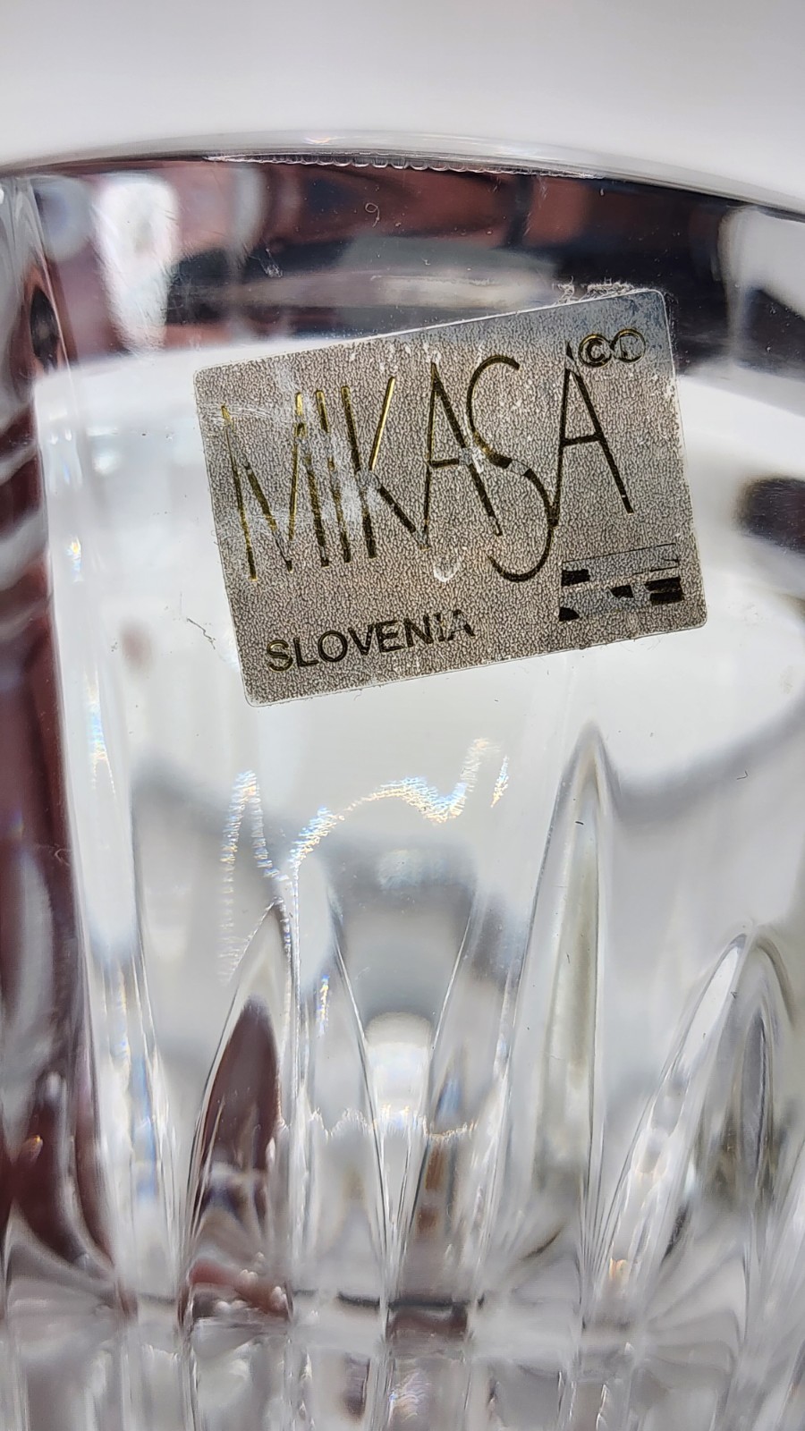 VTG Mikasa Crystal Caviar Server Lidded Bowl Made in Slovenia Heavy Cut Glass