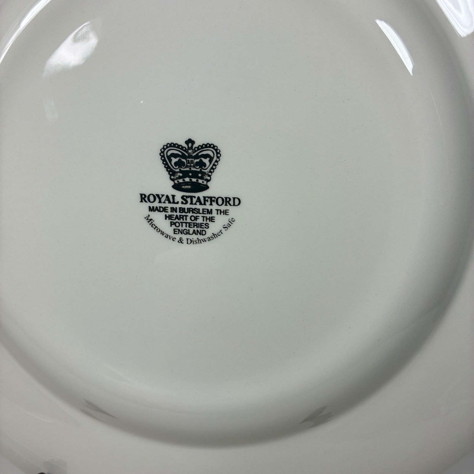Royal Stafford Asiatic Pheasant Red Dinner Plate 11 1/8″ Earthenware Crazing