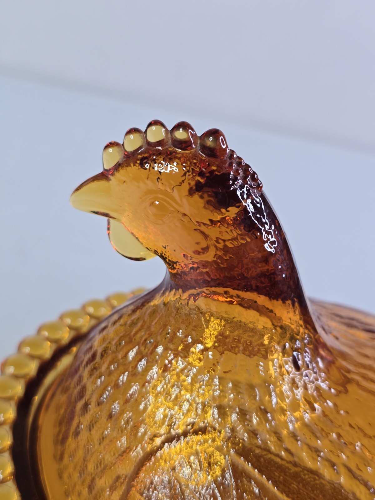 VTG Indiana Glass Amber Golden Hen On A Nest Candy Dish EXCELLENT LOOK !! GIFT !