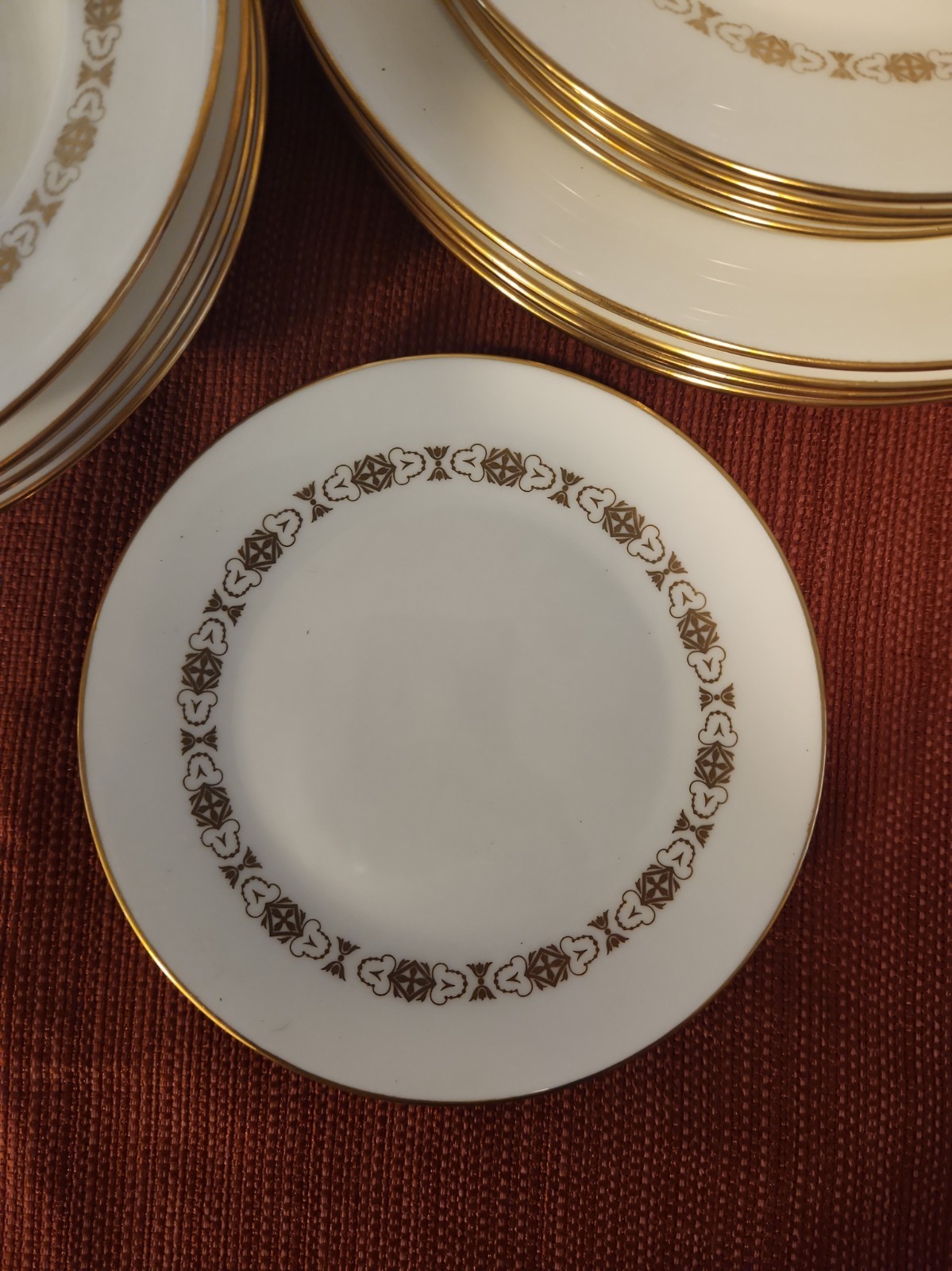 VTG 1965 MCM Minton Dinnerware Golden Diadem H-5270 79 Pieces 12 Place Settings+