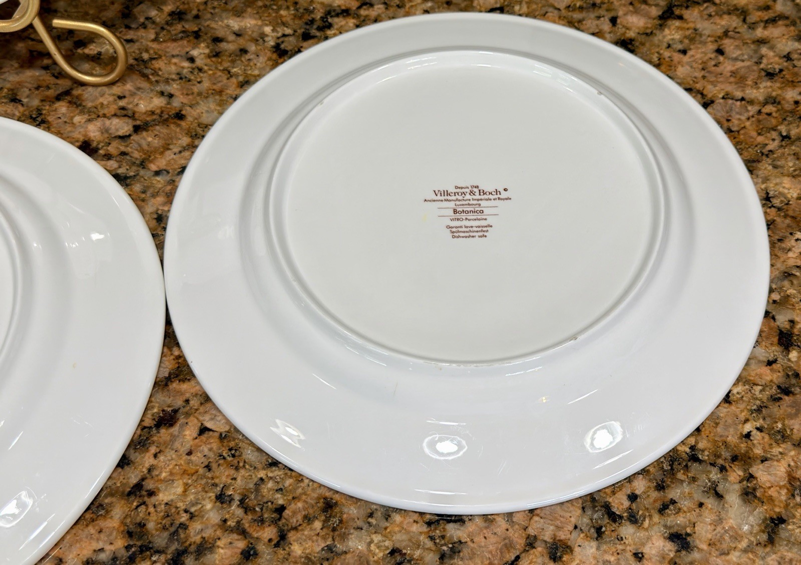 VTG Villeroy Boch Botanica Malva Silvestris 6 Dinner Plates 10-3/8 Luxembourg