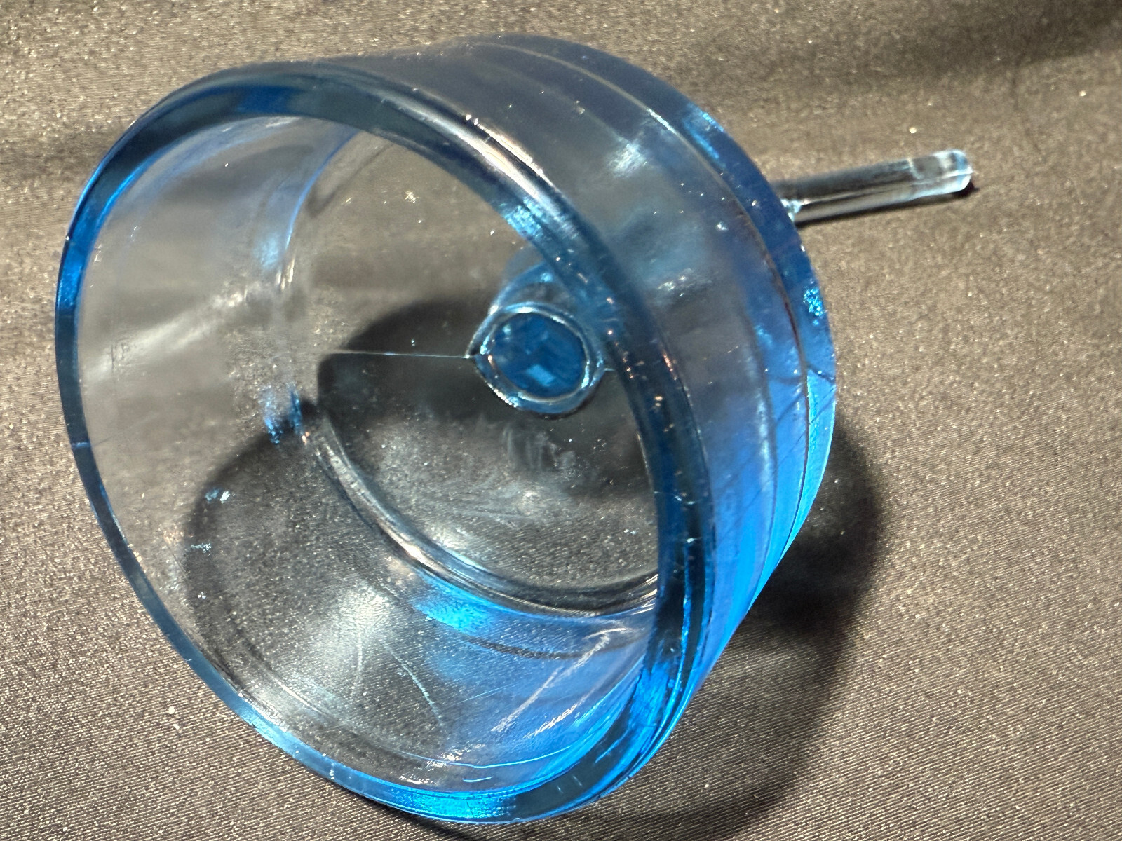 Blue Vaseline glass Colt Revolver pistol uranium single action army gun western