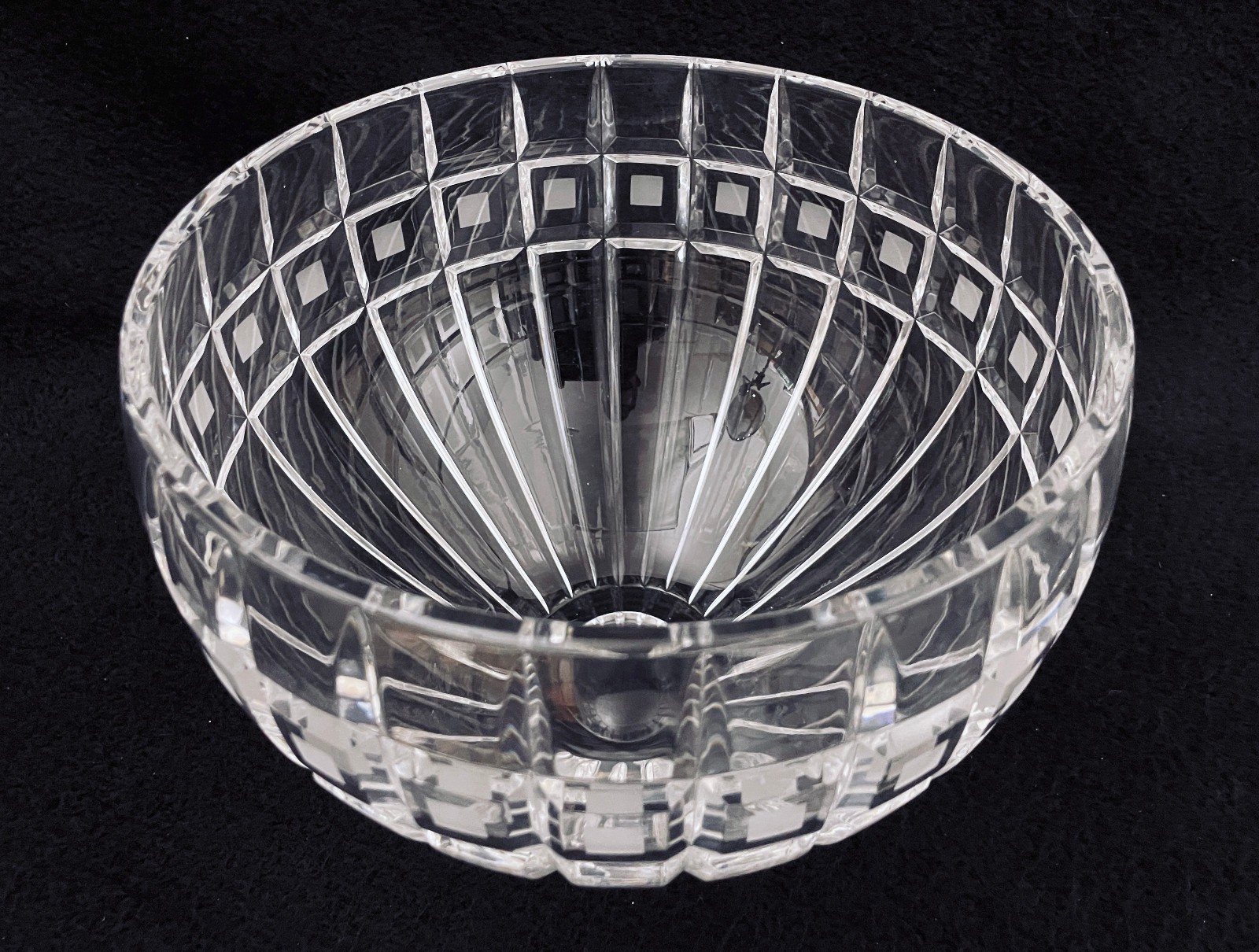 Marquis by Waterford Quadrata 9″ Crystal Bowl Frosted Squares 123394