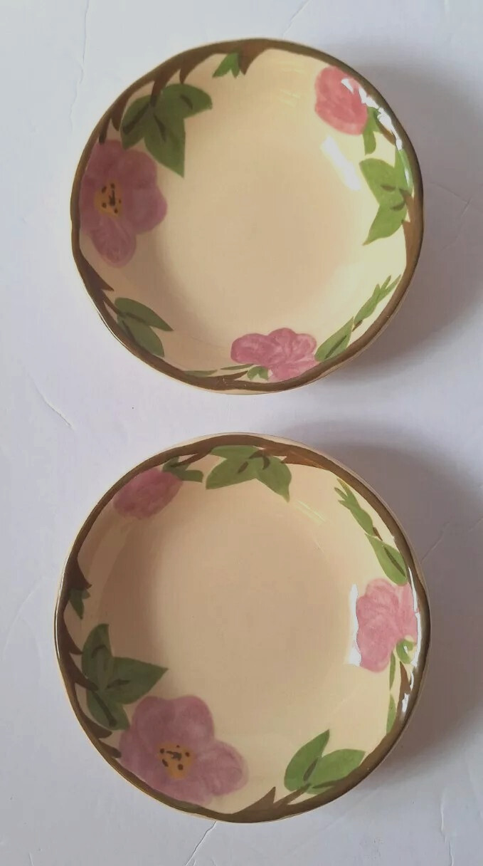 Set Of 2 Franciscan Desert Rose Dessert Berry Dipping Bowls 5 1/8 in.