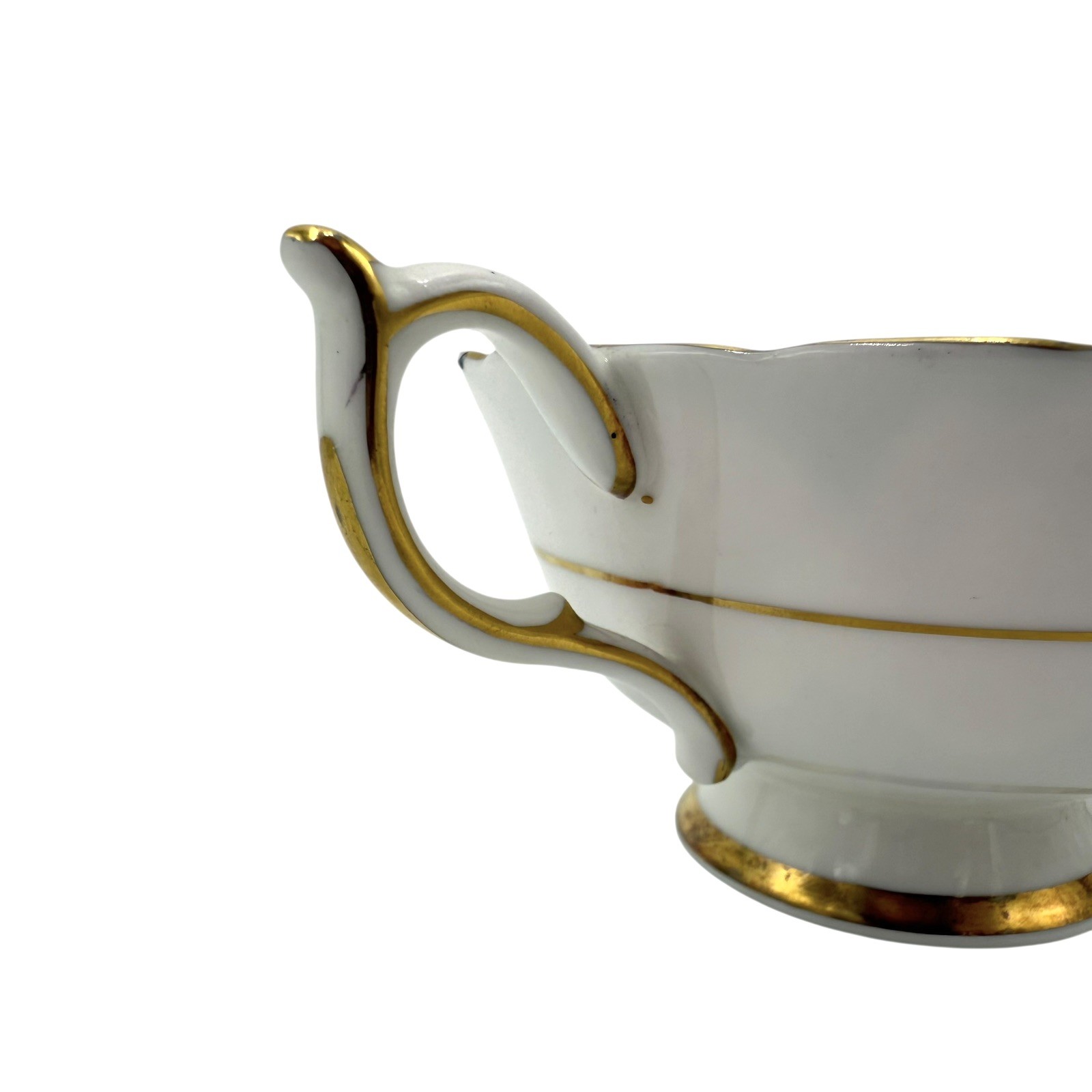 Paragon Pink Cabbage Rose Garland Black Gold Teacup & Saucer Double Warrant