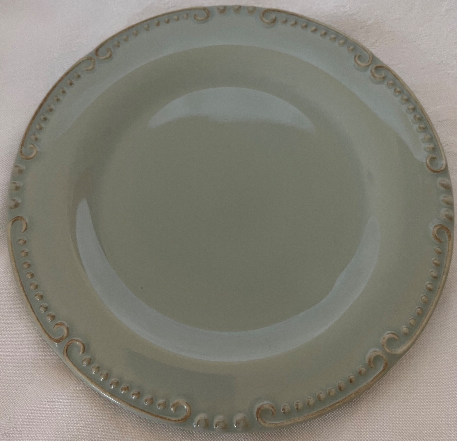 Retired – Skyros Designs – ISABELLA Sky Blue 7.25″ Bread and Butter Plate