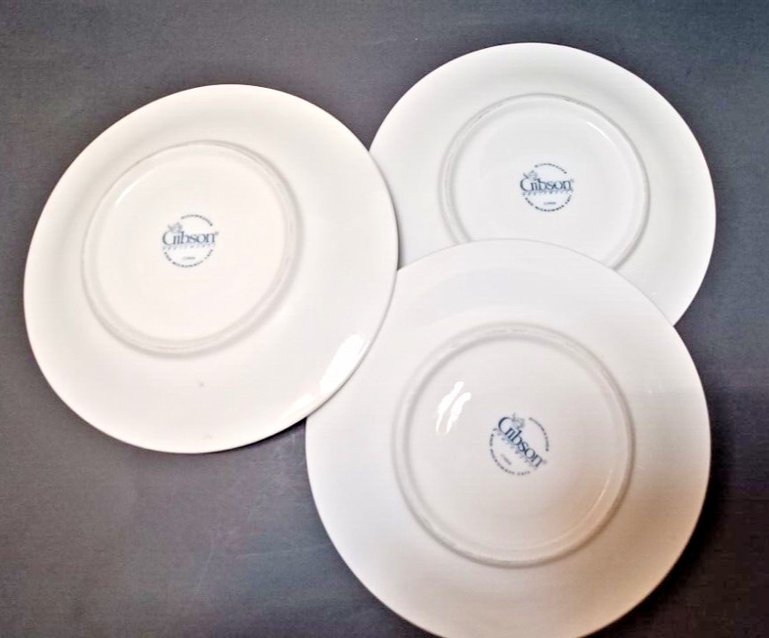 Fruit by Gibson Housewares Cups and Saucers Set of THREE (3)