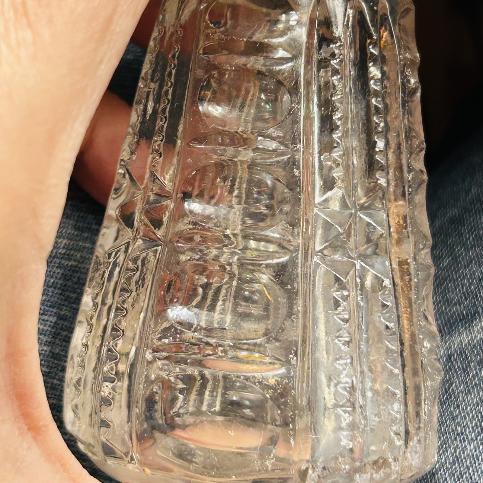6 Piece Vintage And Antique Eapg Glass Clear Salt Shaker Mixed Lot Pressed