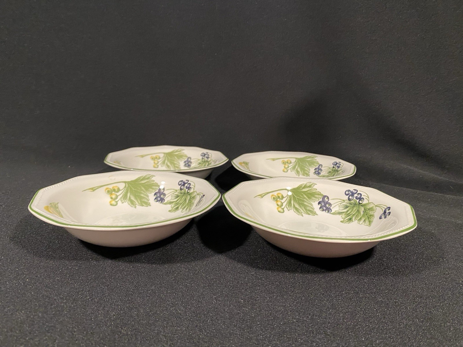 Churchill 7 7/8″ VICTORIAN ORCHARD Soup Salad Cereal Bowls England SET OF 4
