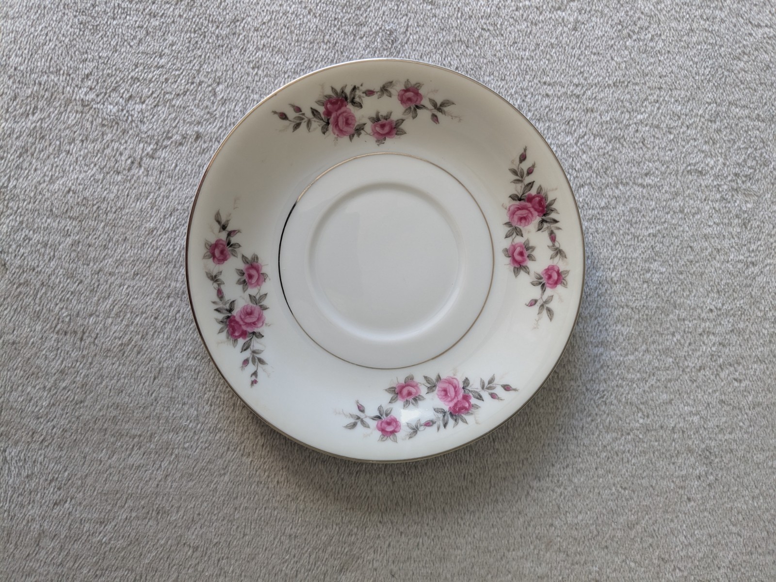 Kyoto Rose Garland Tea Saucer Fine China Japan