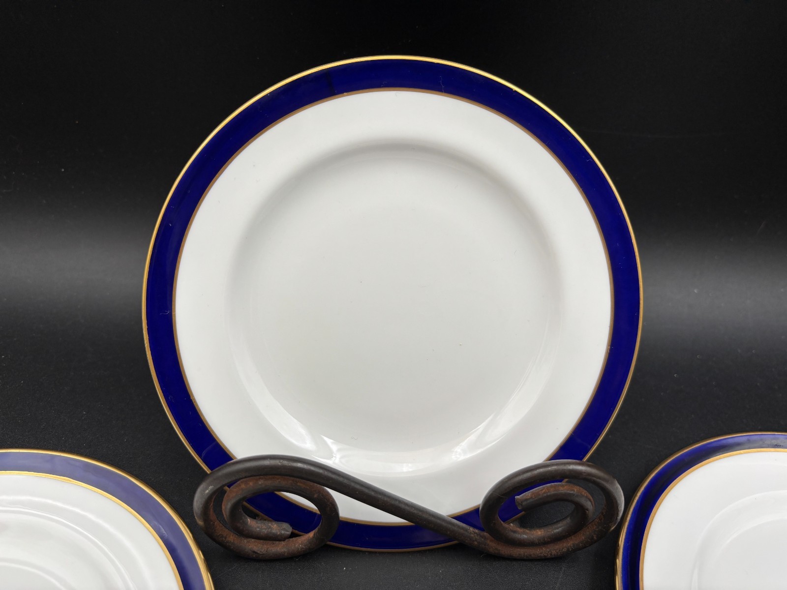 Spode “CONSUL COBALT” England ~ Set of 4 ~ Bread Plates ~ 6 1/4″