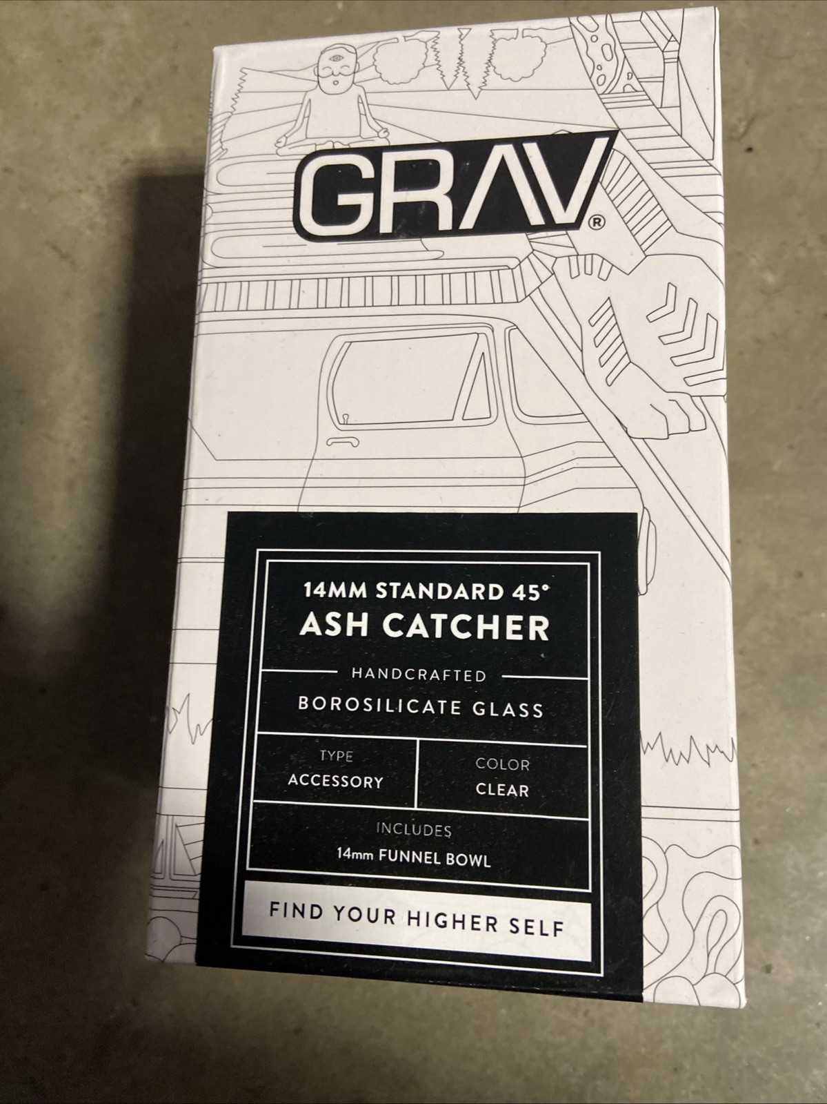 GRAV Labs 14mm Phoenix 45° Ash Catcher w/ Funnel Bowl