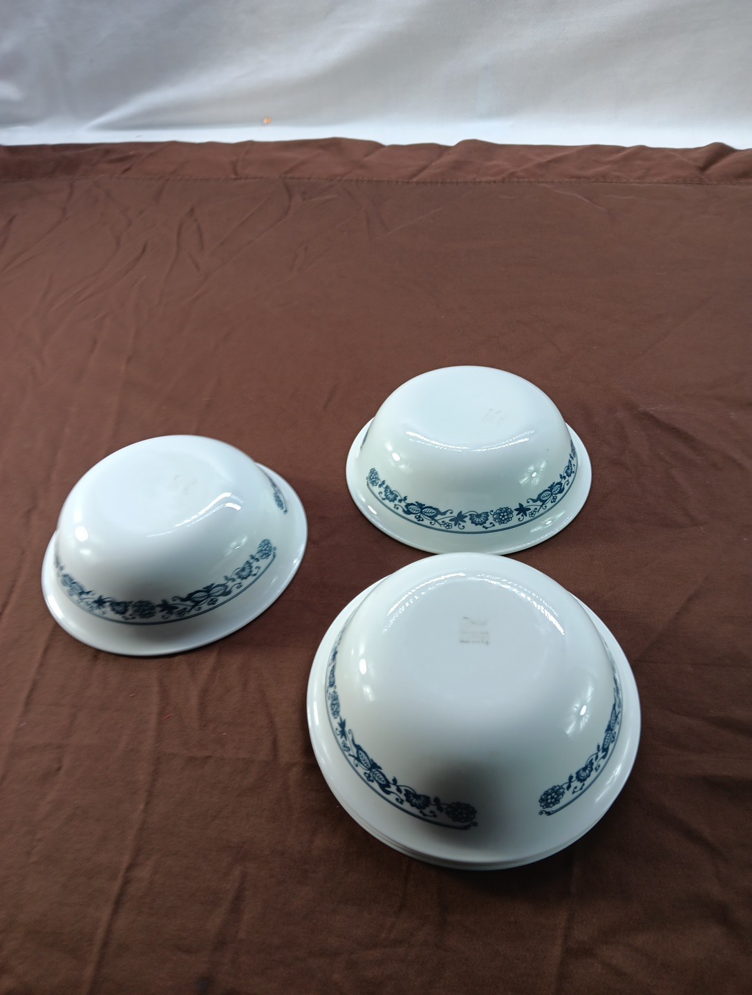 Vintage Corelle Corning Old Town Blue Cereal Bowls 6 1/4″ Lot of 5 Replacement