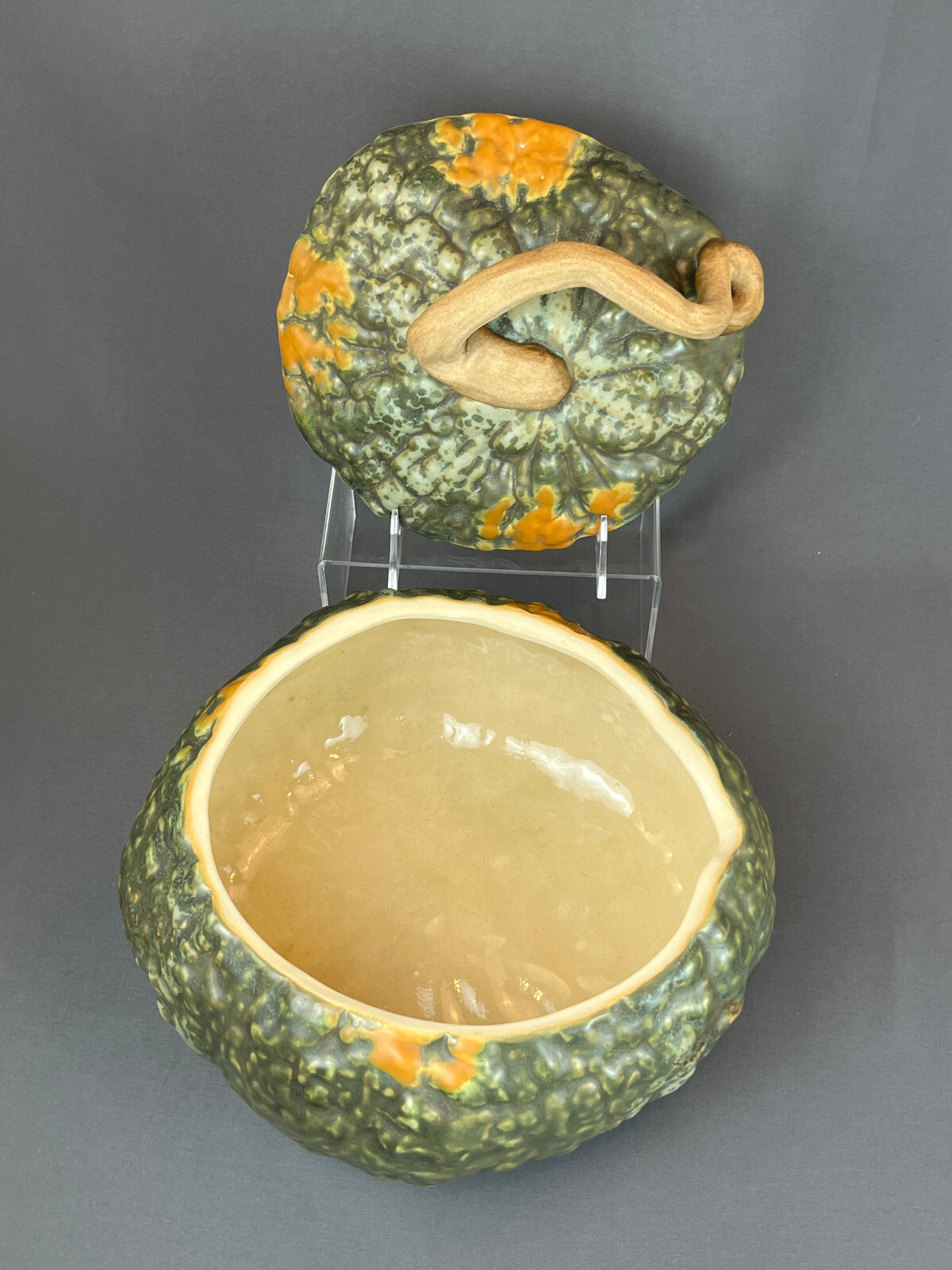 Patricia Garrett SQUASH TUREEN Lidded Bowl Great Impressions SIGNED c. 1997