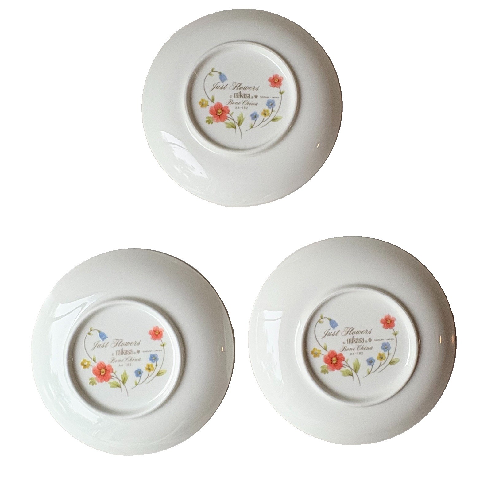 (3) Mikasa Just Flowers Coasters A4-182 Coaster Desert Mini Plates 5 in Japan