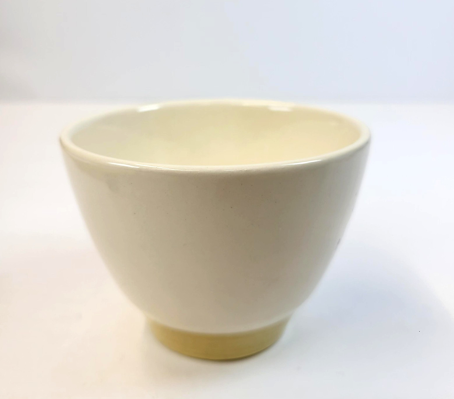 Vintage Metlox Poppytrail Coffee Cup Beige Fruit Motif California Pottery USA