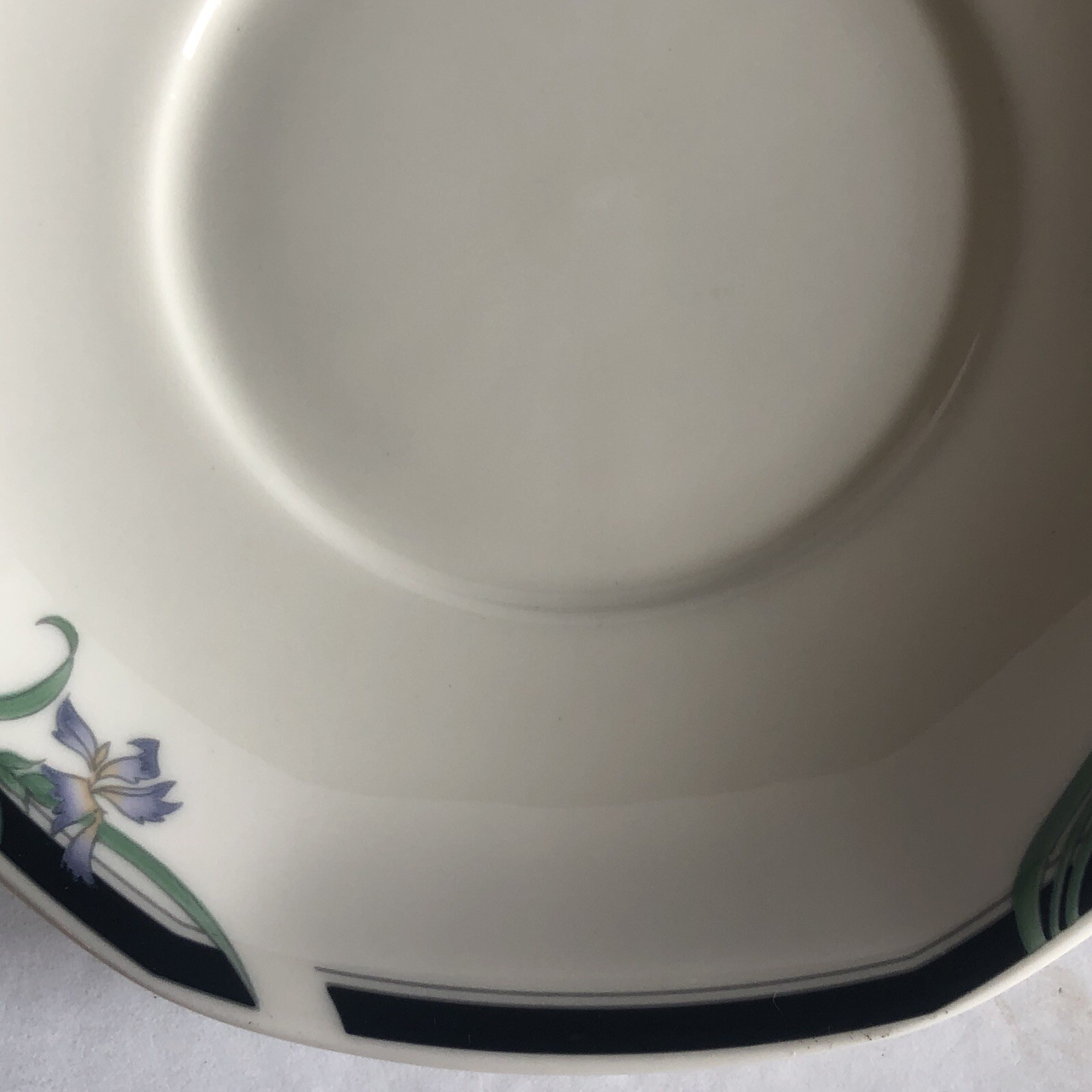 Royal Doulton Juno Saucers 6″ England 1988 Geometric Shape Set Of 9