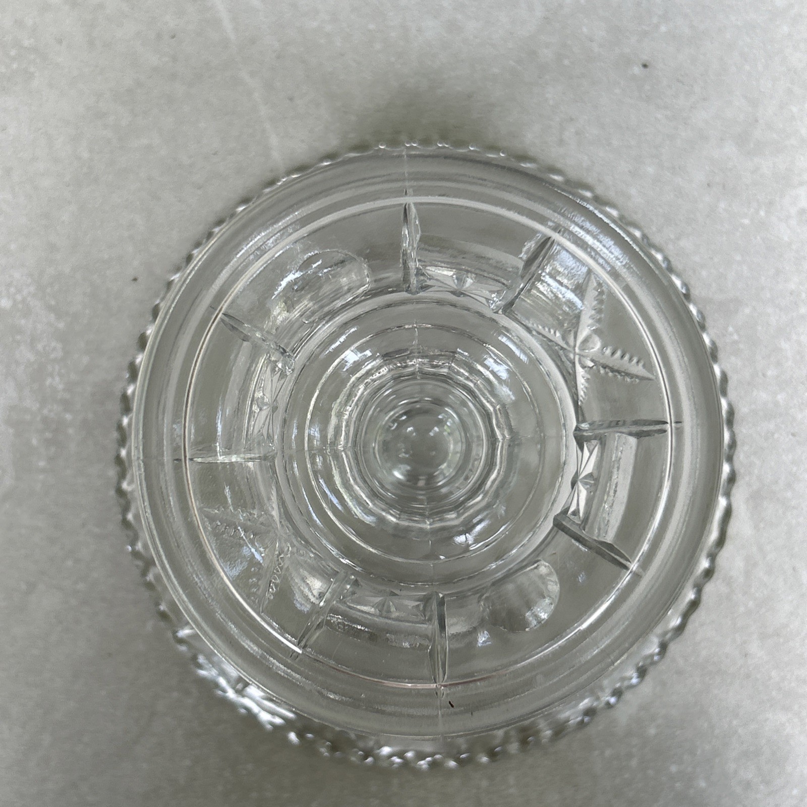 Antique Crystal Glass Co. X Bull’s Eye EAPG High Stand Centerpiece Compote Glows