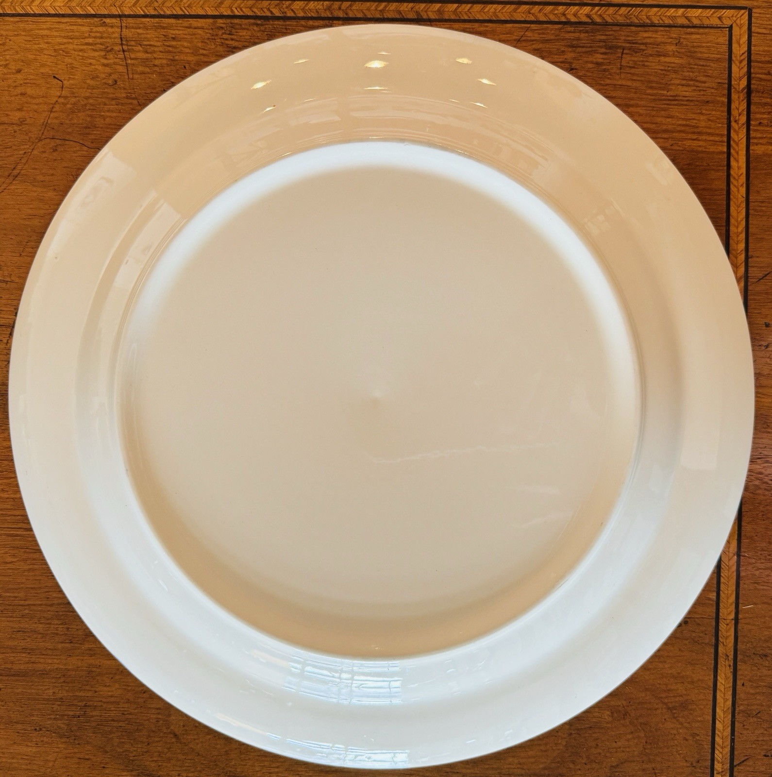 12″ Chop Plate (Round Platter) Shakespeare Country Blue Leaves by HOMER LAUGHLIN