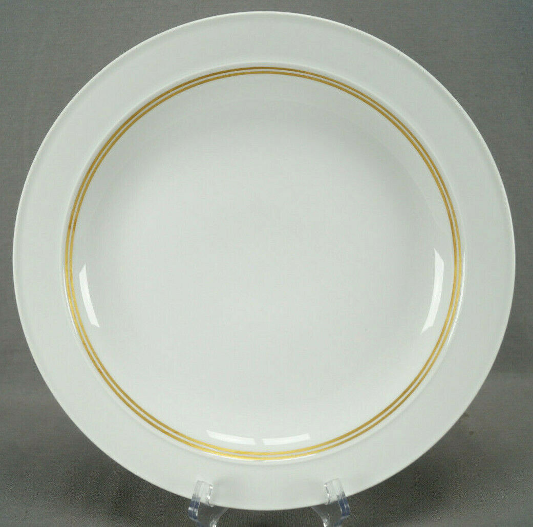 Meissen Emil Paul Borner Art Deco Gold & White 12 1/8 Inch Charger C. 1924-1934