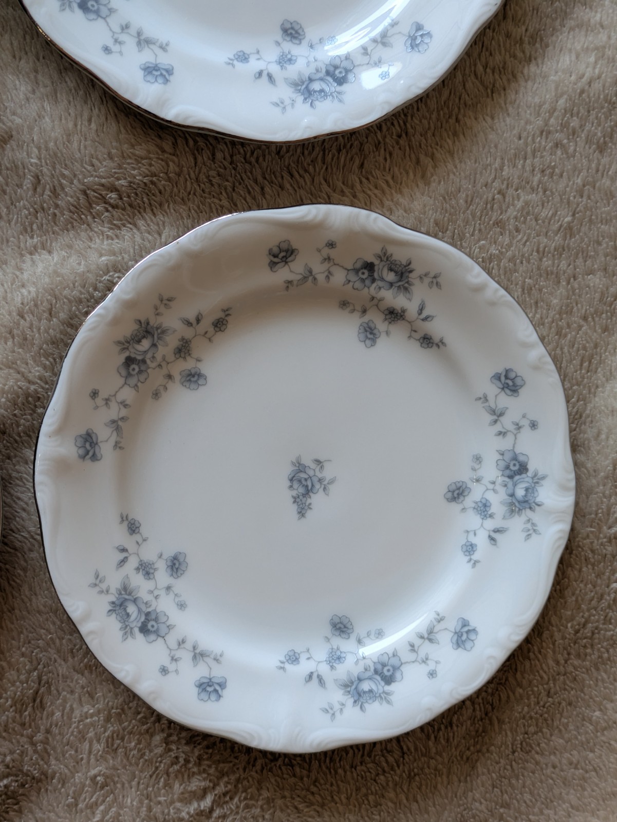 Johann Haviland Bavaria Germany Blue Garland 6.25″ Bread Butter Plate set of 8