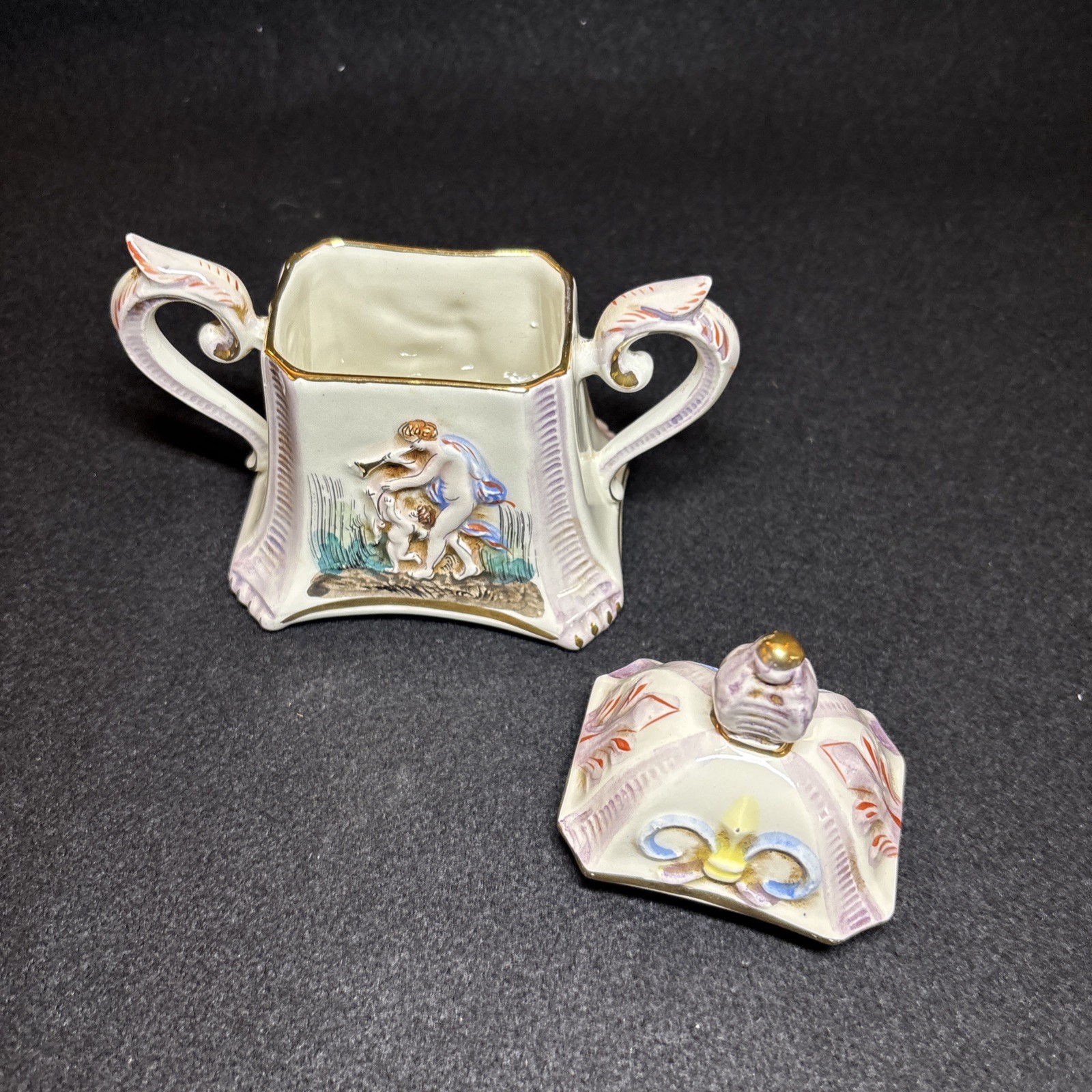 27 Pc R Capodimonte Italy Cherub Demitasse Espresso Tea Coffee Set