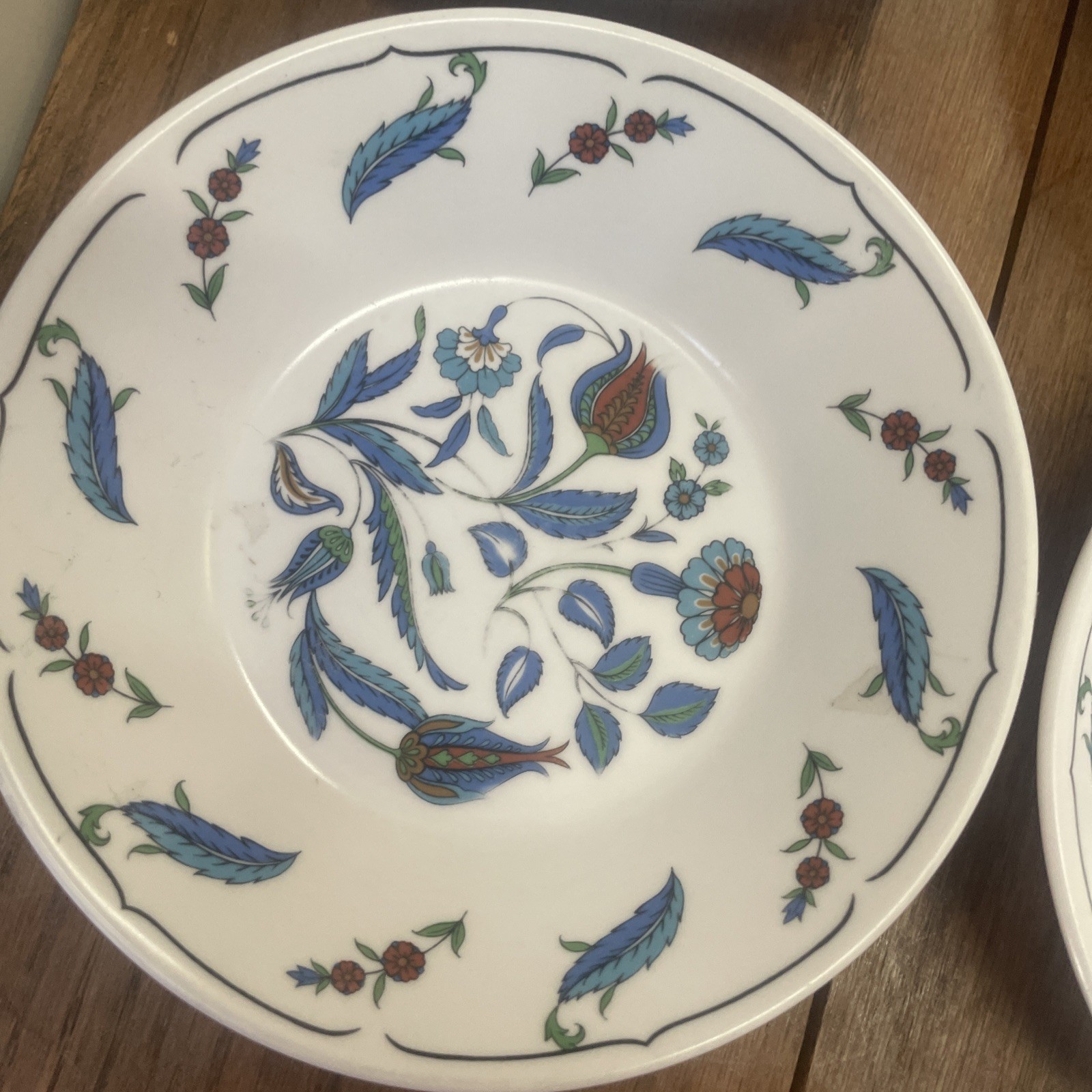 Noritake Progression Turquoise 9074 1970s MCM Fruit Desert Bowls Bowl Set 8