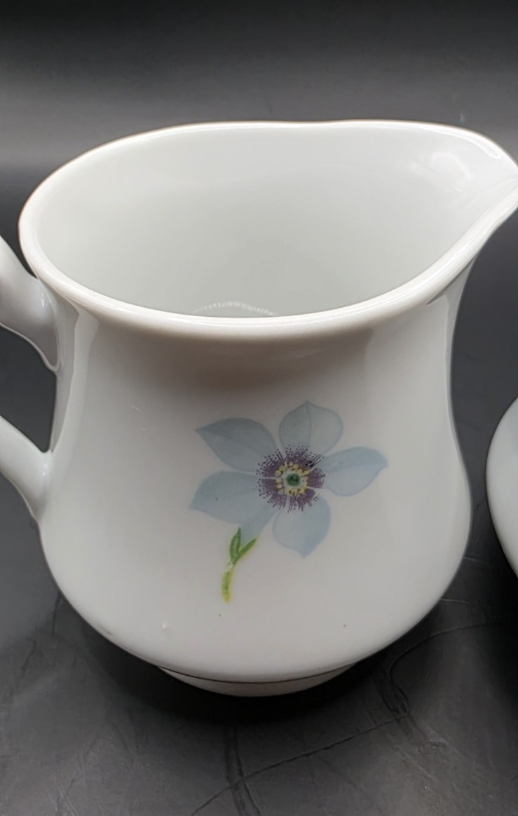 VTG Botanica by Georges Briard Ovenware Cream and Sugar Bowls Florals Bee