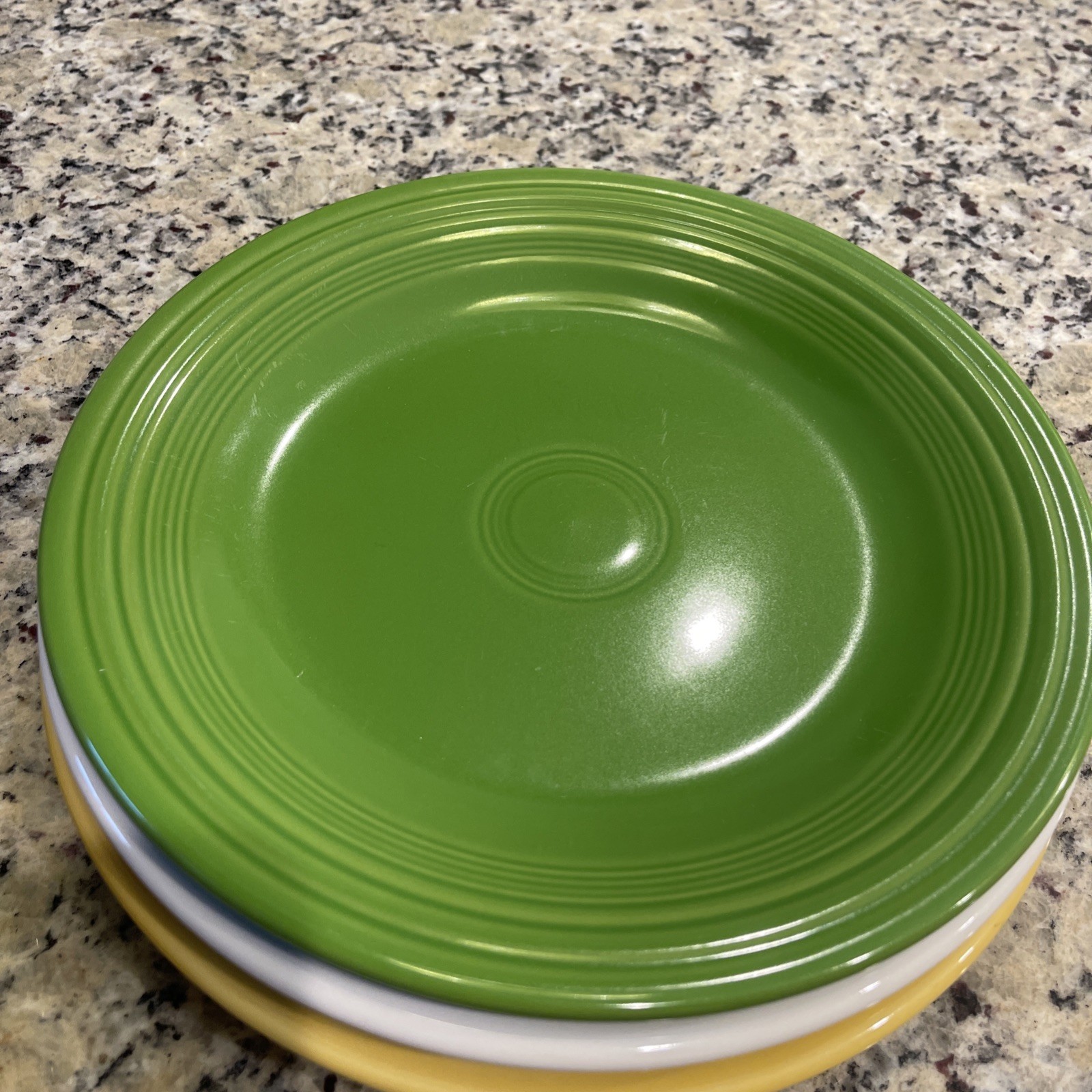 (8) Classic Fiesta Ware 10.5″ Mixed Colors Dinner Plates USA