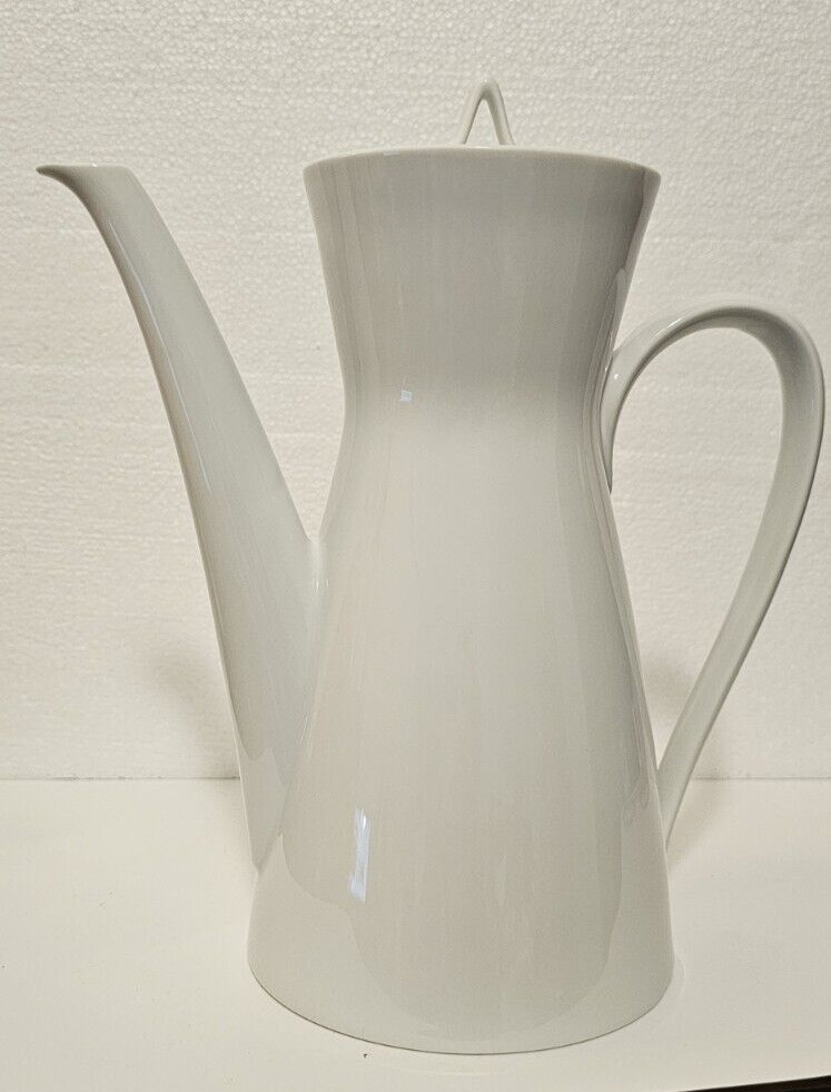 Rosenthal Studio Coffee Pot Creamer White Germany Mcm Vtg !0″