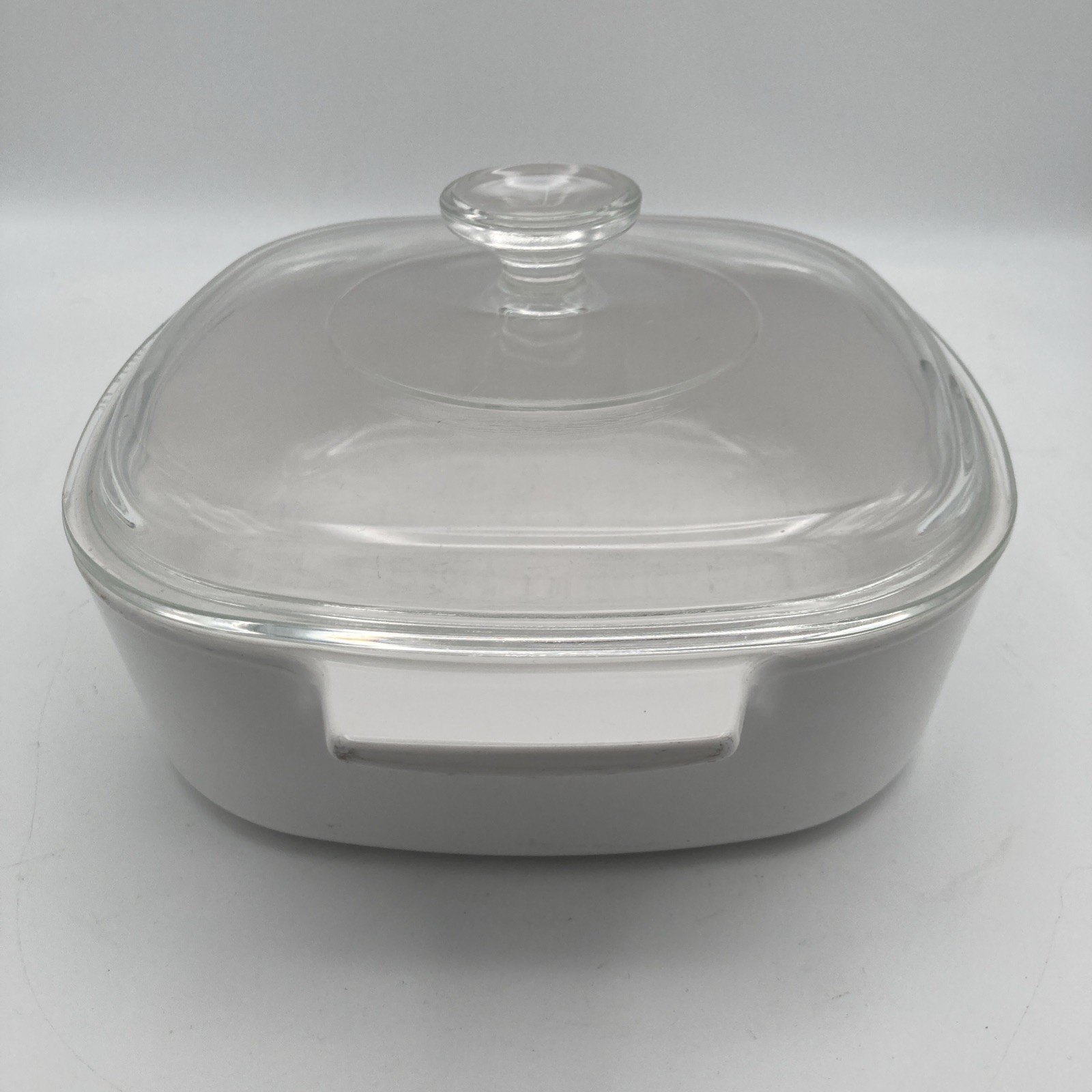 CorningWare A-2-B 2 Liter Casserole White Just White Pattern w/ Pyrex A9C Lid