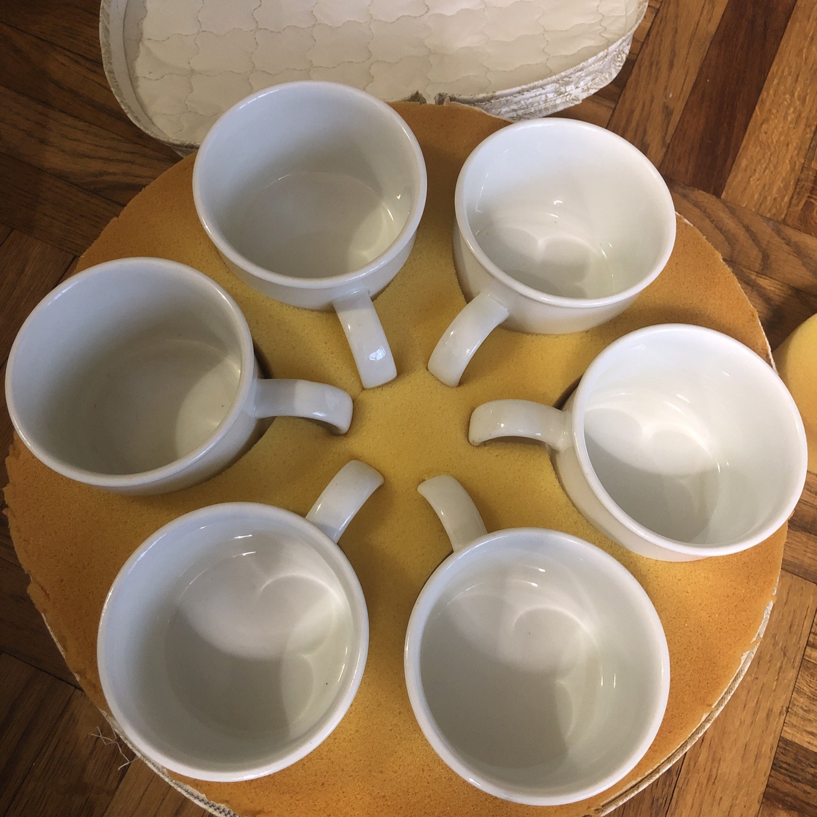 Stonehenge Midwinter White Cups & Saucers Tea Coffee Mugs England SET OF 12